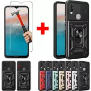 For Nokia G21 G11 C31 C21 Plus Shockproof Case Cover Ring Stand+Tempered Glass