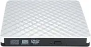 Convenient Portable DVD Player for VCD CD Playback Installation System Included Dcd Cleaner Disc for Vcd Player, white