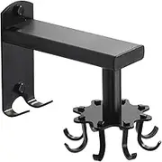 Hoement 1 Set Claw Rotating Kitchen Hook Hanger Aluminium Alloy Multi Functional Storage for Utensils Towels Cups More for Smooth Surfaces