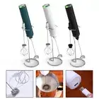 Portable Handheld USB Rechargeable Milk Frother Foam Maker with 3 Speeds
