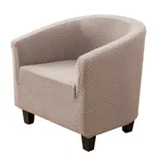 Stretch Chair Sofa Slipcover 1 Seater Couch Cover -Beige