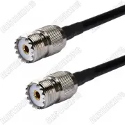 RG58 50cm UHF SO-239 Female to Jack Pigtail Jumper Coax Cable for WiFi