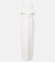 [Stella McCartney] Stella McCartney Ruffled gown AU 6 white