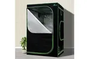 Green Fingers Grow Tent 1000W LED Grow Light 120X120X200cm Mylar 4" Ventilation
