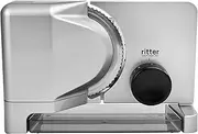 ritter E 16 Duo Plus Electric Slicer and Cutting Machine Made of Metal with Eco Motor, Made in Germany, Silver