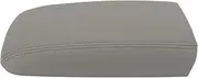 Center Console Armrest Lid Cover for Trailblazer and Envoy with Premium ABS PU Leather Material (Grey)