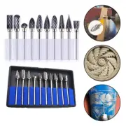 High Speed Die Grinder Rotary Tool Rasp Bits Kit with Tungsten Carbide Burrs