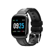 TF9 1.3" IPS Color Touch Screen IP67 Waterproof Smart Watch Pedometer Heart Rate Sleep Monitor Fitness Smart Bracelet BLACK COLOR