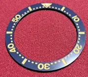 Blue Gold OMEGA Seamaster Ceramic Bezel Insert Watch 40mm 31.5mm ID
