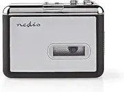 NEDIS USB Audio Cassette to MP3 Converter Portable DC & Battery Powered with 3.5mm, Software & Cable