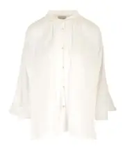Forte Forte Bohemian-Style Ruffled Shirt 2 White