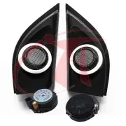 Front A-Pillar Tweeter Speaker Cover w/ Chrome + Speaker For Honda City 2015-18 (for: Honda)