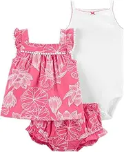 [Carter's] 3-Piece Floral Little Short Set