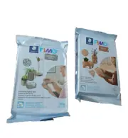 (2×) FIMO Air 12.3oz Wood & Granite-effect Air-Dry Model Clay (2 pack) nat Ingrd