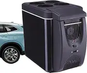 Wezalget Travel Fridge for Car - Silent Multipurpose Small Freezer,6L Space-Saving Vehicles Refrigerator, Shockproof Cooler for Camping Home Picnics