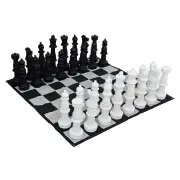 Giant 90cm Plastic Chess Set and Checkers Set Package