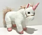 FAO Schwarz ADOPT A PET Toy Plush Unicorn White And Pink Brand New