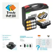 8 Modes Wireless Rechargeable Strobe Lights for Vehicles - Amber/White Flashing