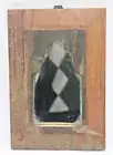 Decorative Wooden Hand-Carved Mirror Frame - Rustic Style Wall Hanging Decor F9