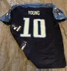 VINCE YOUNG Tennessee TITANS Football REEBOK Replica Youth LARGE Jersey NEW Blue