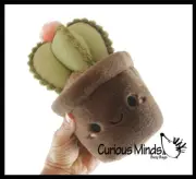 1 RANDOM Plush Plant - Potted Succulent Cactus - Cute Artificial Home Decor