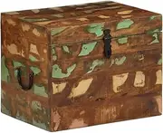 Reclaimed Solid Wood Storage Box, Rustic Antique Chest, Organizer Bench, Foot Locker for Bedroom Living Room, Durable Furniture
