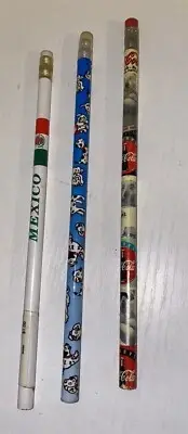 New NOS Set Of Vtg 90s Pencils Disney Coke Coca Cola