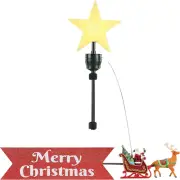 Santa’S Sleigh Animated Tree Topper with Banner,Red (8-Inch)