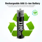 Rechargeable 1.5V AA AAA D Batteries TYPE C Battery Lot for Solar Lights