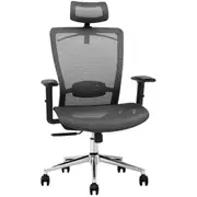 Loctek YZ101 Ergonomic Office Mesh Chair With Backrest and Armrest - Adjustable lifting headrest with Cloth hanger - Passed AS/NZS 4438:1997 NZ Standard For Height adjustable chairs [YZ101]