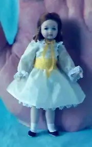 3.5"-4"MINIATURE DOLLHOUSE SMALL GIRL DOLL DRESS UNDERWEAR PATTERN