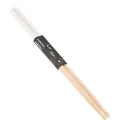 Maple Wood Drumstick 7A Anti Slip Handle Grips Drum Stick White, 1 Pair