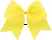 Large Hair Band Bow Knot Stretchy Ornaments Adjustable Ponytail Holder Elastics Bobbles Scrunchies Multi Color, Orange