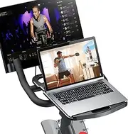 KMOUANTS Tabletop Tray Holder Compatible with Peloton Bike (Not for Bike+) - for Tablets, Laptops, Books, Phones - Riding Work Surface, Bikes Accessories