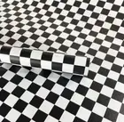 1/2X 3M Black and White Checkered Wall Paper Roll for Kitchen Shelf Drawer Liner