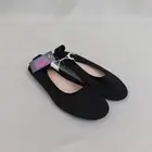 Bobbie Brooks Women's Mesh Knit Round Toe Ballet Flats Size 7 Black #3414