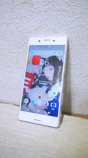 +草莓罐頭+SONY Xperia X Performance F5121 32G 喇叭破音 白