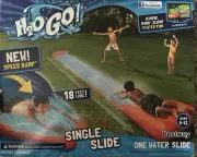 SUMMER FUN! Water Slide-H2OGo! Aqua Ramp 18 Ft Single Slide - NEW - Ages 5-12