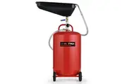 T-REX 80L Mobile Waste Oil Drainer, Telescopic, with Air Compressor Fitting, for Workshop