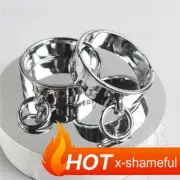 Metal Steel Handcuffs Ankle Cuffs Lock Wrist Fetter Constraint Binding Restraint