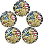 U.S. Female Veterans Challenge Coin - Honoring Courage, Sacrifice, and Strength of Women in Service (Pack of 5)