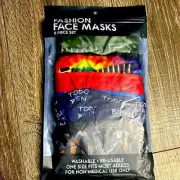 Fashion Face Masks multi color Spanish wordsHola,Tranquilo,dale,vamonos,todobien