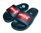 ! Levi's Women Men Batwing Slide Synthetic Vegan Rubber Sole Sandal Navy Blue