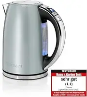 [Cuisinart] Multi-Temp Kettle, Quick Boil, 3 KW, Wireless, Stainless Steel Finish, 1.7 L Capacity, Adjustable Temperature, Removable, Washable Anti-Limescale Filter, Pistachio Green