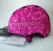 New Mongoose Youth All Terrain Multi-Sport Bike Helmet 8+ Pink Acid MG79129