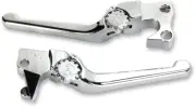 PSR Chrome Adj Anthem Lever Brake Clutch Set ALL 2004-2013 Sportster 12-00653-20