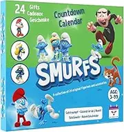 The original SMURFS countdown Calendar 2024 Collectible Cartoon Toys for Boys and Girls, 12 Figurines + 12 SMURFY gifts! Ages 3+. 24 Pieces