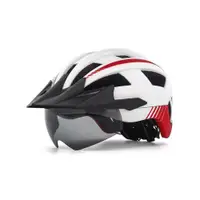 在飛比找ETMall東森購物網優惠-極光兄弟自行車頭盔帶尾燈23款男女磁吸式風鏡公路山地車騎行頭