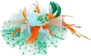 [PACKOVE] Bride Fascinator Hat with Removable Hair Clips Feathering Headband for Tea Parties Weddings Special Occasions Elegant Women Headdress Accessory and Lake