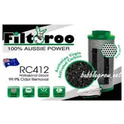 FILTAROO 6" (150MM) AIR ACTIVATED CARBON FILTER FOR HYDROPONICS GROW TENT ROOM